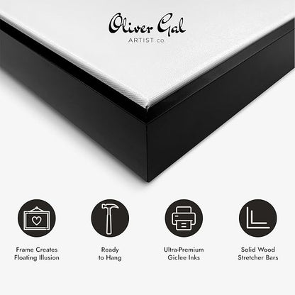 The Oliver Gal Artist Co. Typography and Quotes Contemporary Canvas Art - Couture Road Sign Rococo Gold, Wall Art for Living Room, Bedroom, and Bathroom, 45 in x 30, White and Gold Home Decor