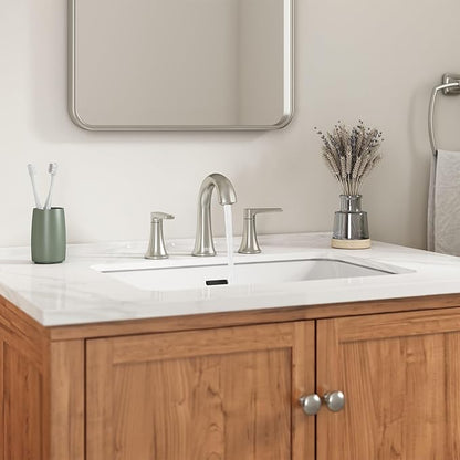 American Standard 7429801.295 Becklow Two-Handle 8-Inch Widespread Bathroom Faucet, Bathroom Sink Faucet, 1.2 GPM, Brushed Nickel