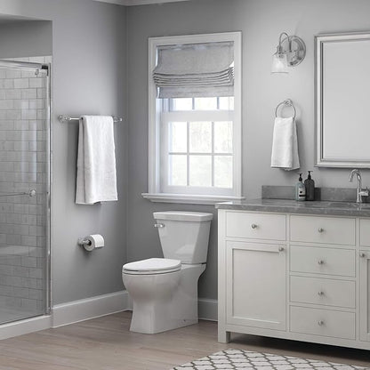 Franklin Brass Kinla 3-Piece Bathroom Set Polished Chrome 24" Towel Bar Racks, Toilet Paper Holder, Ring Hardware KIN3PC-PC