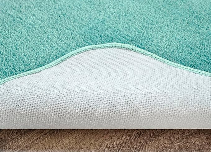 Garland Rug Traditional Nylon Washable Sea Foam 24" X 40" Bath Rug - Soft, Absorbent, And Stylish for Your Bathroom
