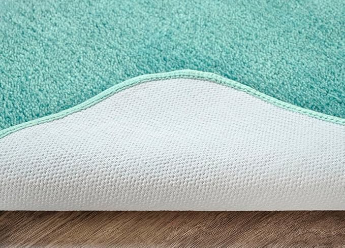 Garland Rug Traditional Nylon Washable Seafoam 30" X 50" Bath Rug - Soft, Absorbent, And Stylish for Your Bathroom