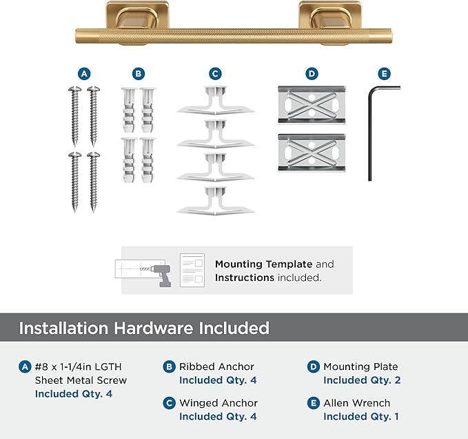 Amerock Bronx Champagne Bronze 9 inch (229mm) Towel Bar, BH26616CZ