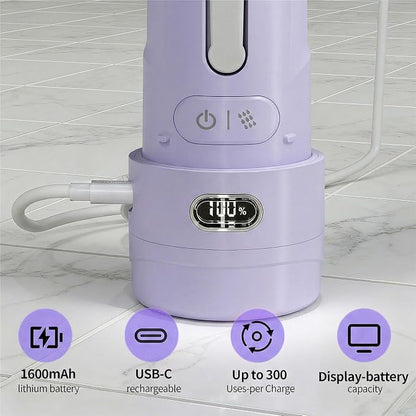 Portable Bidet for Travel,Personal Hygiene Sprayer Bottle for Women Men | Mobile Bidet Portable for Toilet,Electric Handheld High-Pressure Foldable USB-C Battery-Powered
