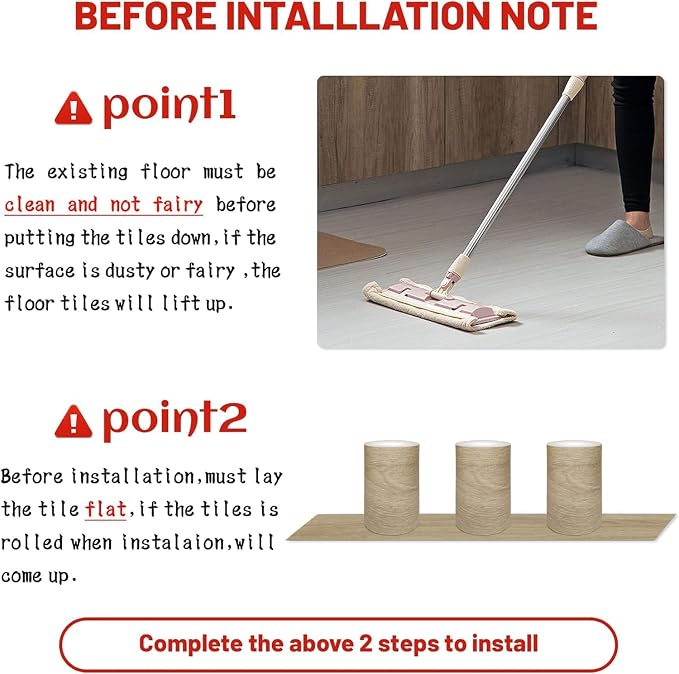 Lareko Peel and Stick Floor Tile, Waterproof Vinyl Plank Flooring | 36-Pack 54 Sq.Ft, Self-Adhesive Laminate Vinyl Tiles,Realistic Wood Grain for DIY Bathroom, Laundry Room & Rental Upgrades