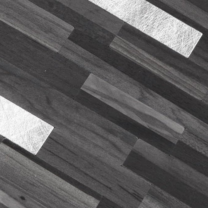 Yipscazo Peel and Stick Backsplash Tiles, PVC Wall Tiles Stick on Backsplash for Kitchen, Bathroom (20 Packs, Black Wood)
