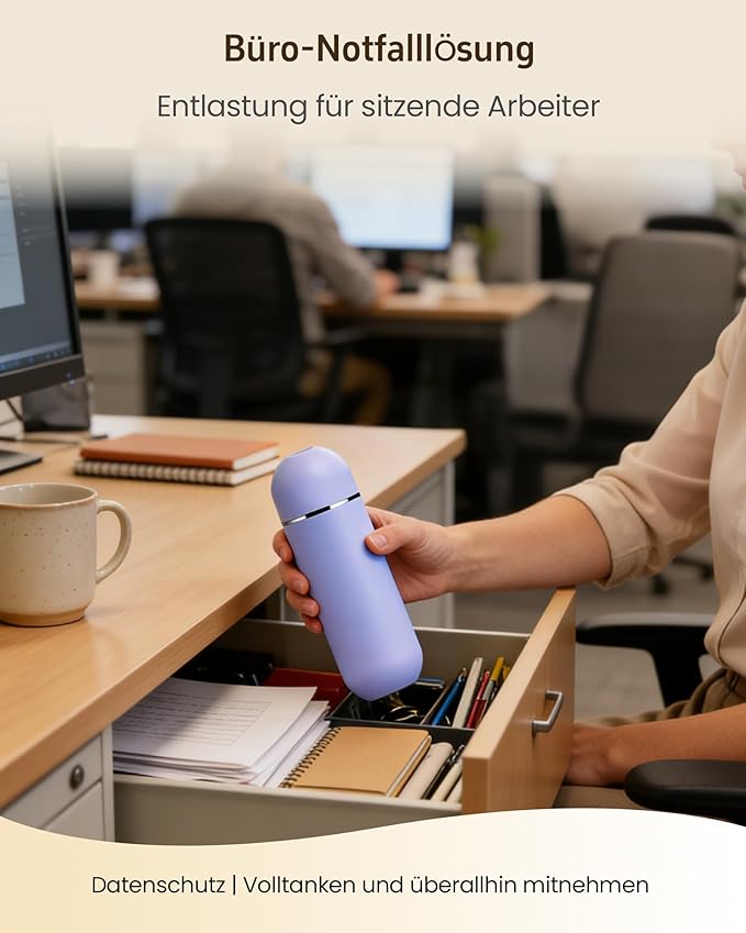Portable Bidet for Travel & Camping - Manual Squeeze Peri Bottle Handheld | 3 Leak-Proof Seals | BPA-Free | Feminine Hygiene Care | Postpartum | Extendable Sprayer with Nozzle | for Men&Women-Purple
