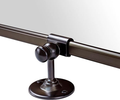 TEHOME Pivot Mirror Oil Rubbed Bronze Tilt Mirror Large Metal Framed Rectangle Tilting Beveled Vanity Mirrors for Wall, Vertical Hanging, Overall 34.14 x 40 inches (Mirrror 30 x 40 inches)