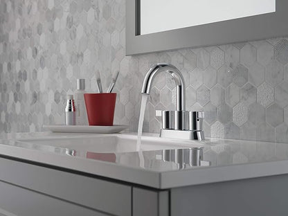 Peerless Precept Centerset Bathroom Faucet Chrome, Bathroom Sink Faucet, Drain Assembly, Chrome P299102LF