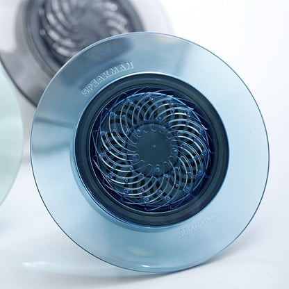 Speakman S-4000-E15 Reaction Fixed Low-Flow Shower Head for Stylish Bathroom Dcor, 1.5 GPM, Clear Dusk Blue