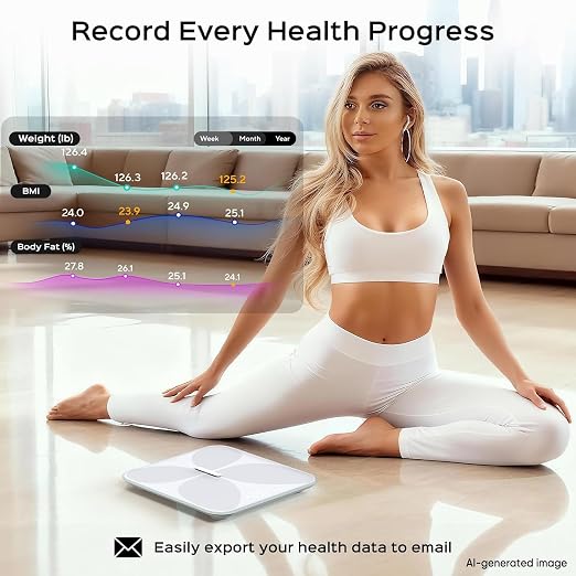 Wyze Smart Scale X Butterfly Bathroom Scale | Premium Glass, BMI Body Fat Muscle, Bluetooth App Sync, Body Composition Analyzer