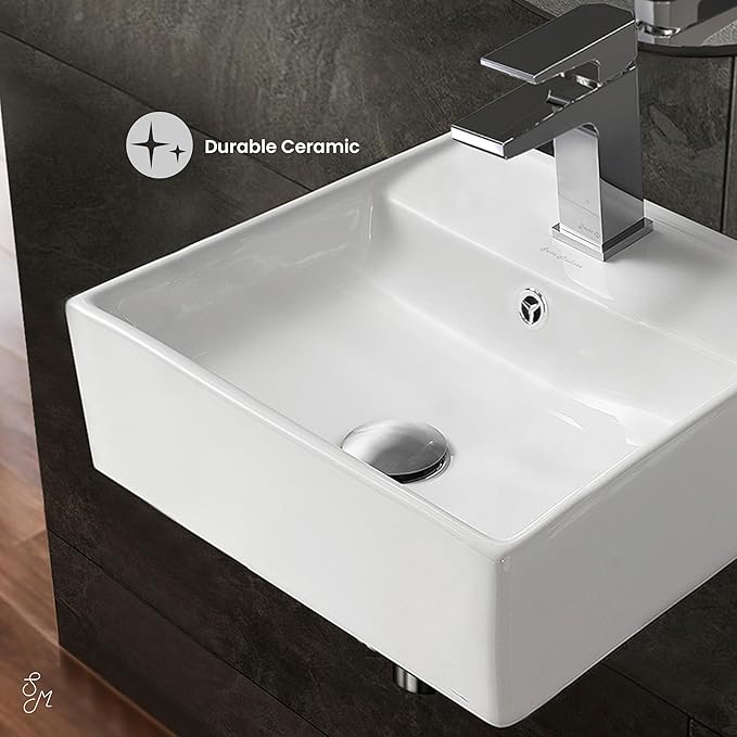 Swiss Madison SM-WS319 Claire Compact Ceramic Wall Hung Sink