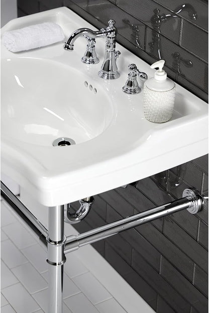 Kingston Brass FSC1971ACL American Classic Widespread Lavatory Faucet, 5-5/16" Spout Reach, Polished Chrome