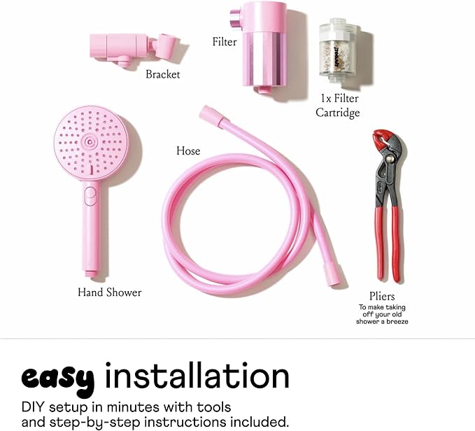 sproos! - Handheld Showerhead, High Performance Filtration, Green | Healthier Hair and Skin - DIY Installation - Renter Friendly - 3 Spray Functions - 70 Inch Hose - High Pressure Performance