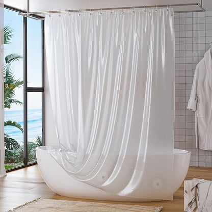 Titanker Long 72 x 78 Plastic Inside Shower Curtain Liner Frosted Waterproof PEVA Shower Curtains for Bathroom with Magnets and Rustproof Metal Grommets