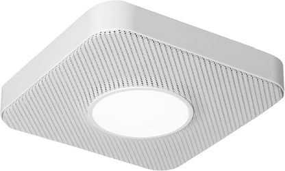 Homewerks 7130-40-BT DC Bathroom Fan with Light and Bluetooth Speaker 90-CFM 1.2 Sones White Easy Install, 4000 Kelvin Cool White Light