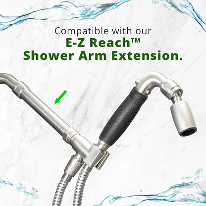 High Sierra® Solid Lead-Free Metal Handheld Shower Head, Built-in Trickle Valve, Patented single Nozzle Never Clogs. Shower Hose and Holder Not Included. Ultra Low Flow 1.25 GPM. Brushed Nickel Finish