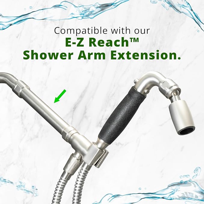High Sierra® Solid Lead-Free Metal Handheld Shower Head, Built-in Trickle Valve, Patented single Nozzle Never Clogs. Shower Hose and Holder Not Included. Low Flow 1.8 GPM. Chrome