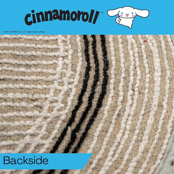 Collectibles Cinnamoroll Cotton Non Slip Plush Bathroom Mat Rug (Officially Licensed Product) by Franco