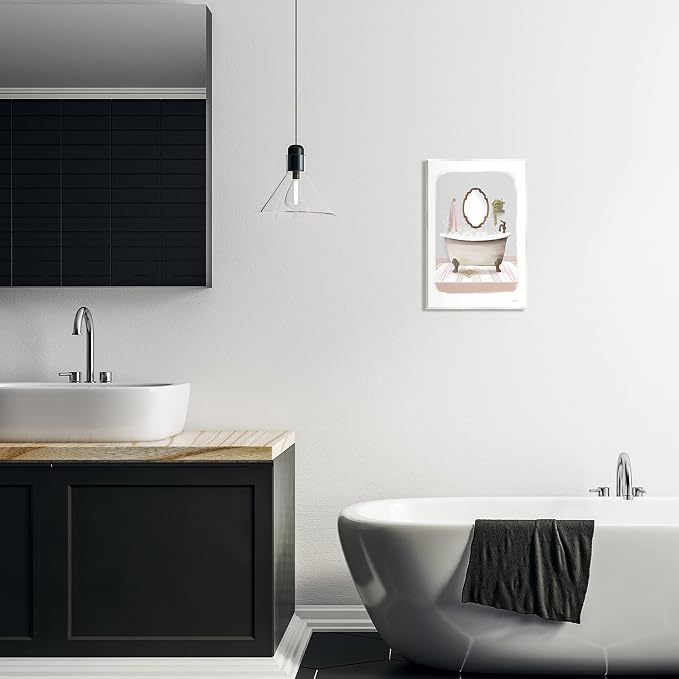 Bubble Bath Tub Bathroom, 10 x 15 Inch Mounted Print on Wall Plaque | Stupell Industries · By House Fenway · Hand finished · Ready to hang · Made in USA