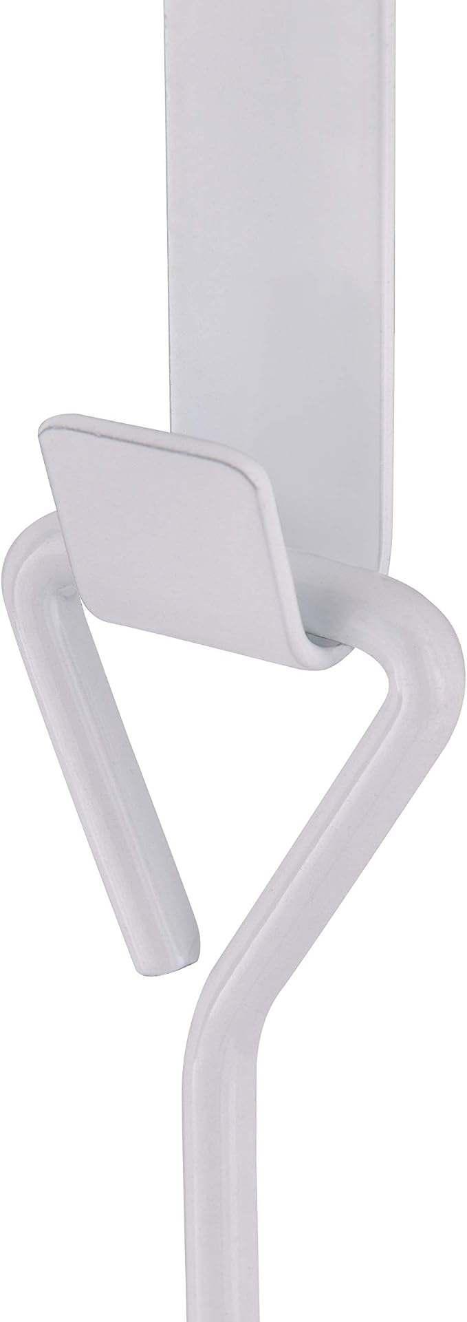 MyGift 3 Tier Over Door Towel Holder White Metal Bathroom Drying Rack | Three Level Storage, Space Saving Design, Easy Door Mounting, Bath Linen Organization, Compact Home Solution