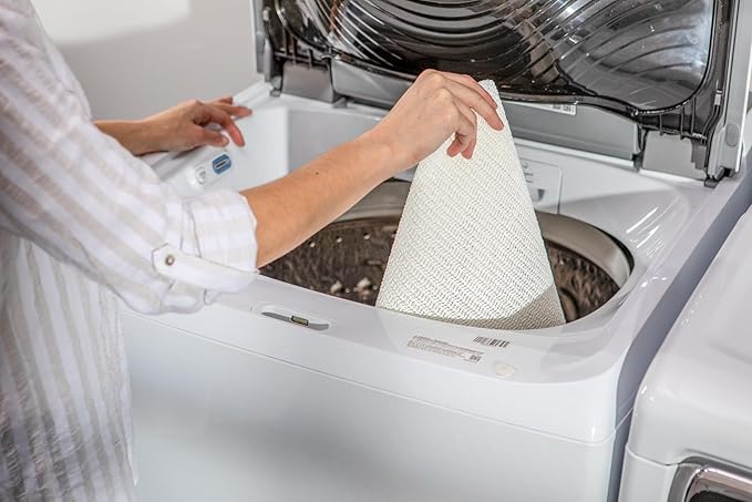 EasyLiner Select Grip Shelf Liner - Easy to Install & Cut to Fit - Non Slip, Non Adhesive, Drawer Shelf & Cabinet Liner for Kitchen, Bathroom, Pantry Cupboards - 12in. x 24ft. - Beige