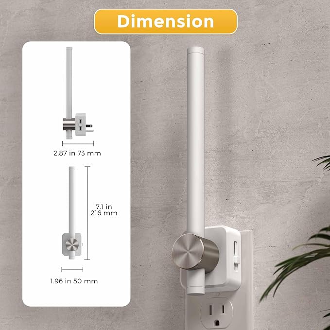L LOHAS LED Night Light, Night Lights Plug into Wall, Bathroom Nightlight | 2 Pack, 0-200LM, Dusk to Dawn Sensor 2W Dimmable Nightlights, Soft White 3000K, Modern Nightlight for Adults Mirror Restroom