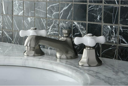 Kingston Brass KS4468PX 8 in. Widespread Bathroom Faucet, Brushed Nickel