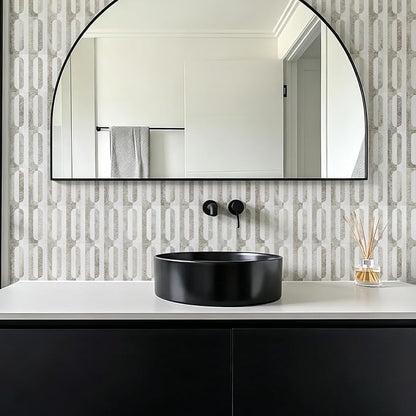 STICKGOO Peel and Stick Backsplash Tiles 12"x12", Waterproof Stick on Kitchen & Bathroom Backsplash, PVC Self Adhesive Wall Tiles for Fireplace, White/Beige Slate (10 Sheets)