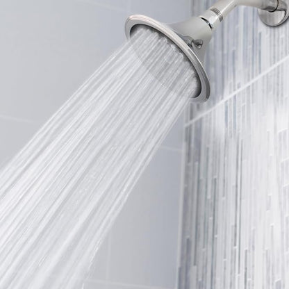 Niagara Conservation 1.5 GPM Sava Fixed-Mount Wide Spray Showerhead with 360 Degree Ball Joint Swivel, Adjustable Angle, Chrome Finish