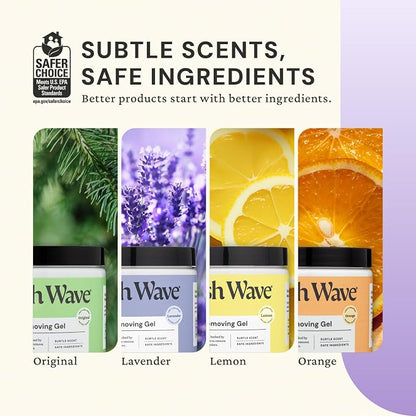 Fresh Wave Lavender Odor Eliminator Gel 15 oz - Air Freshener for Home | Lasts 30-60 days. Plant-based odor absorber. No perfumes or harsh chemicals. Bathroom & closet deoderizer. Refills available.