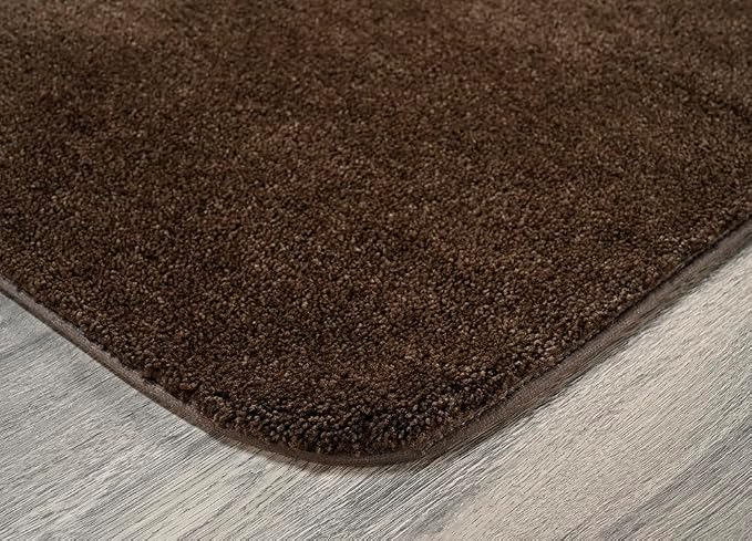 Garland Rug Traditional Bath Rug Set, 4-Piece, Chocolate