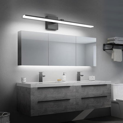 Modern Vanity Lights for Bathroom - 30 inch LED Bathroom Lights Over Mirror Black Light Fixture Bath Room 6000K Cool White