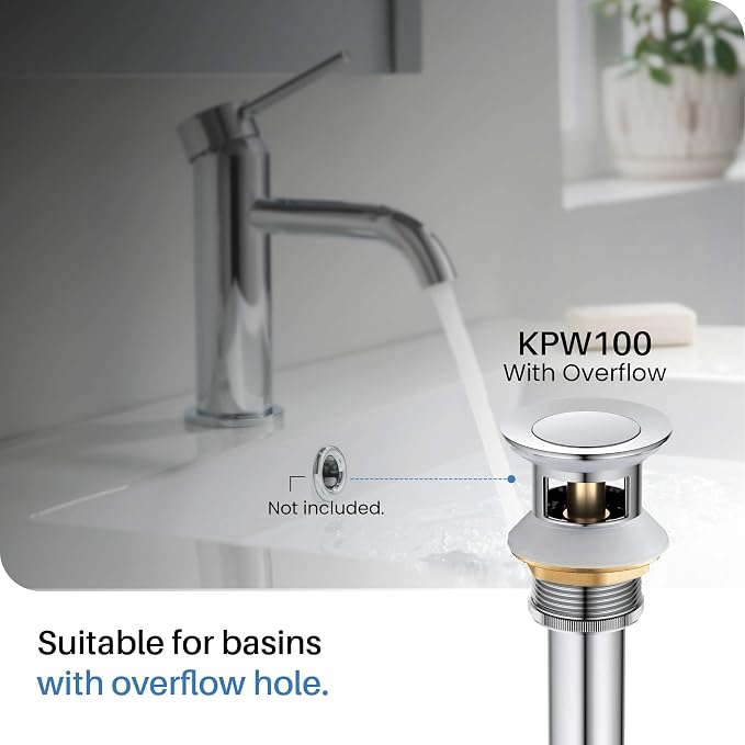 8-Inch Widespread Bathroom Sink Faucet with Drain Assembly, Solid Brass 2-Handle 3-Hole Vanity Faucet, Chrome Finish, Corrosion Resistant Bathroom Faucet