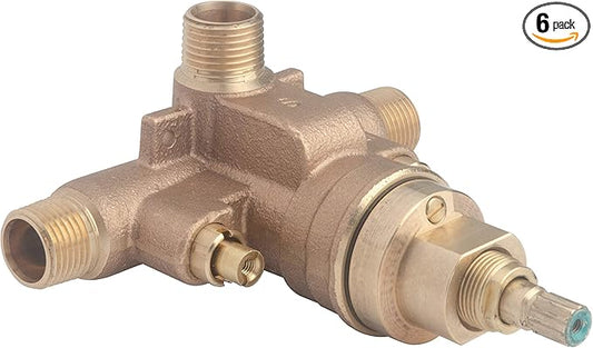 Symmons 261XBODY Temptrol Brass Pressure-Balancing Shower Valve with Service Stops (Pack of 6)