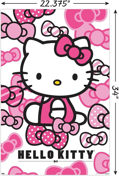 Trends International Hello Kitty Bows Wall Poster 22.375" X 34"