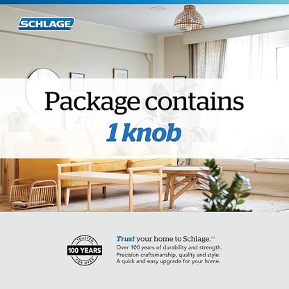 Schlage F170 BWE 716 COL Broadway Lever with Collins Trim Non-Turning Dummy Door Handle, Aged Bronze