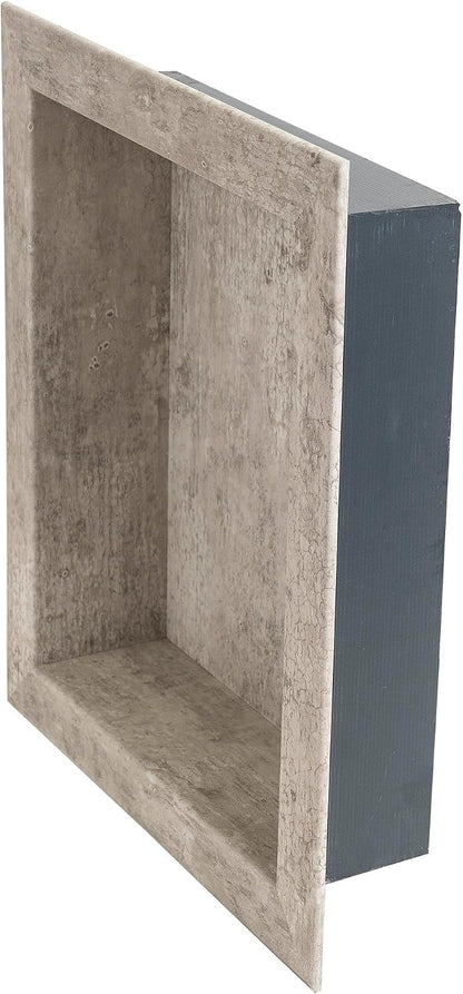 Palisade 17.5 in x 15.5 in Vinyl Shower Niche Wind Gust/Urban Coast | Waterproof Shower Insert