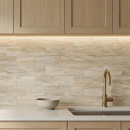 Yipscazo Peel and Stick backsplash 3 x 6 Inches 3D PVC Composite Wall Tile Stick on Backsplash Tile for Kitchen Bathroom, Laundry Room, Fireplace(Yellow Rocks, 2 Pieces)