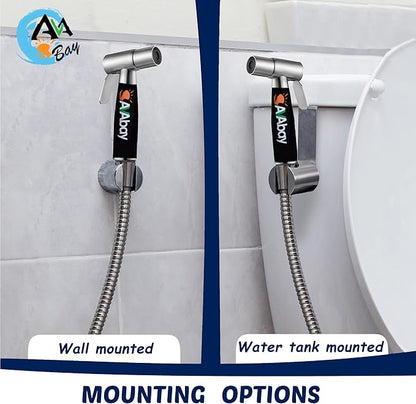 AVAbay® Sink Faucet Handheld Bidet Sprayer for Toilet I Bidet Attachment for Warm & Cold Water I Long 80" Hose Perfect for Feminine Hygiene, Cloth Diaper, Bathroom Toilet Cleaning