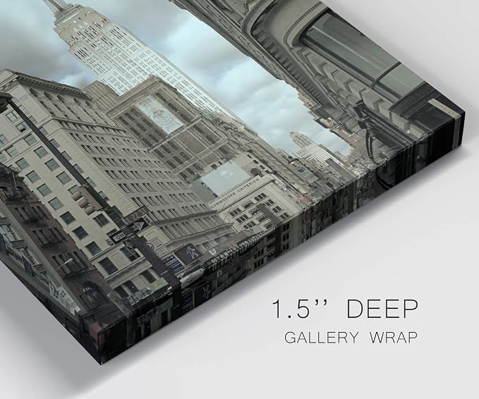 Renditions Gallery Canvas Wall Art Home Paintings for Wall Decorations Cloudy Historical Empire Modern Rustic Canvas Artwork Prints for Bedroom Office Kitchen Wall Hanging - 18"x27" LT02