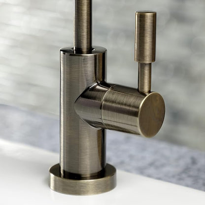 Kingston Brass KSAG8193DL Concord Reverse Osmosis System Filtration Water Air Gap Faucet, Antique Brass