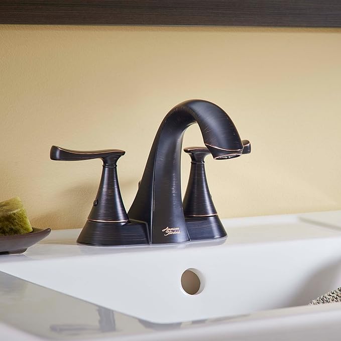 American Standard 7413201.278, Chatfield 4-Inch Centerset 2-Handle Bathroom Faucet 1.2 GPM, Legacy (Oil Rubbed) Bronze