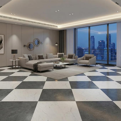 Peel and Stick Floor Tile 12 x 12 Inch Self Adhesive Marble Vinyl Flooring | waterproof and removable sticker tiles, 20-pack covers 20 Sq. Ft, DIY tiles for bedroom, bathroom, kitchen and dining room
