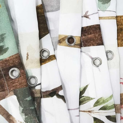 JAWO Rustic Forest Shower Curtain for Bathroom, Country Hunting Bear Deer Wild Animals Farmhouse Camper RV Shower Curtains, Cabin Nature Spring Bathroom Set with Hooks, 72X72 Inch