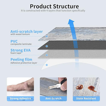Art3d 102-Pack Peel and Stick Backsplash, Stick on Subway Tile, Wood Plank | 3 x 6 in, PVC, Self Adhesive, Waterproof, Traceless Peel, Modular Splicing, Ideal for Vanities, Bathrooms