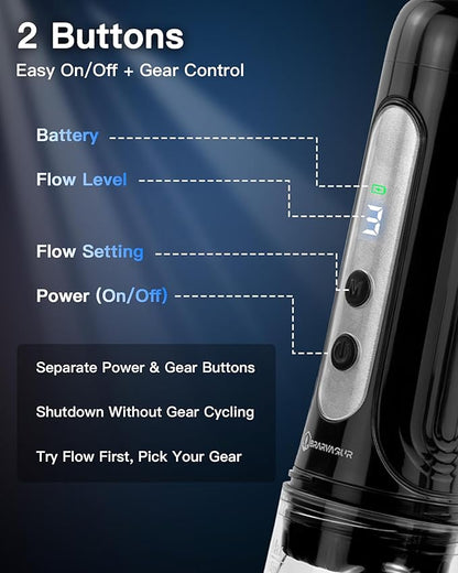 2026 Upgraded Portable Bidet for Travel – High-Pressure Electric Handheld Sprayer, 380ml, Rechargeable 800mAh Battery-Powered, for Women, Men & Babies