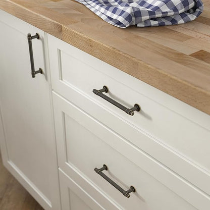 Franklin Brass Francisco (10-Pack) Cabinet Handles 4" Hole Center Pulls | Warm Chestnut Hardware Kitchen Door, Drawers, Dressers, Furniture P29617K-WCN-B
