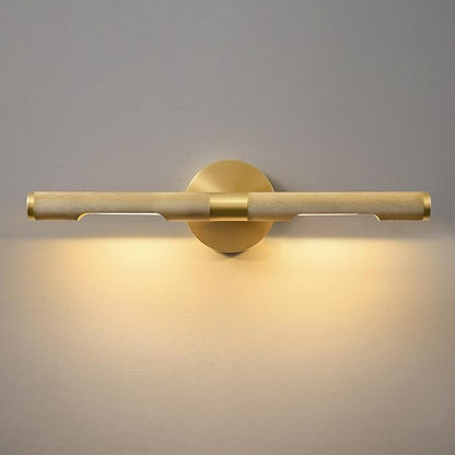 Museum Gallery Bathroom Picture Light - 19 Inch Long Gold Brass Dimmable Hardwired Wall Sconces with E12 Bulb - Frame Pictures Art Deco Sconce Lights for Painting Photo Artwork Library Vanity Over