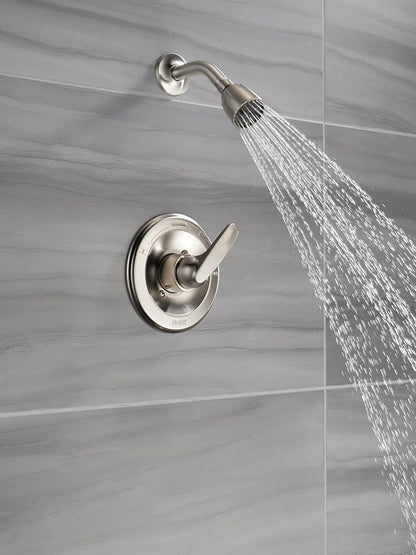 Delta Faucet Foundations 13 Series Single-Function Shower Trim Kit with Single-Spray Shower Head, Chrome BT1321 (Valve Not Included