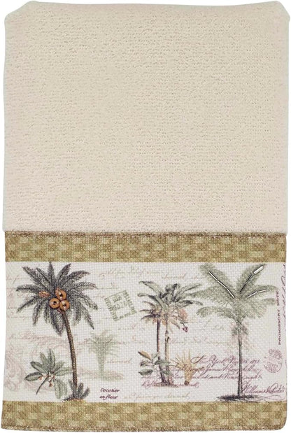 Avanti Linens - Hand Towel, 100% Soft & Absorbent Cotton Towel, Coastal Home Decor (Colony Palm)